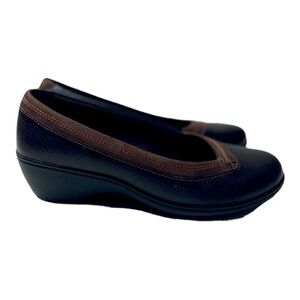 Clark’s Bendables Women’s Leather Wedge Slip On Shoes